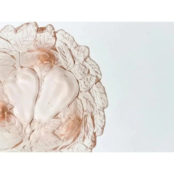 Pink Jeannette Depression Glass Sweet Pear Foliage 1930's Decorative Pressed Gla - Picture 6 of 10